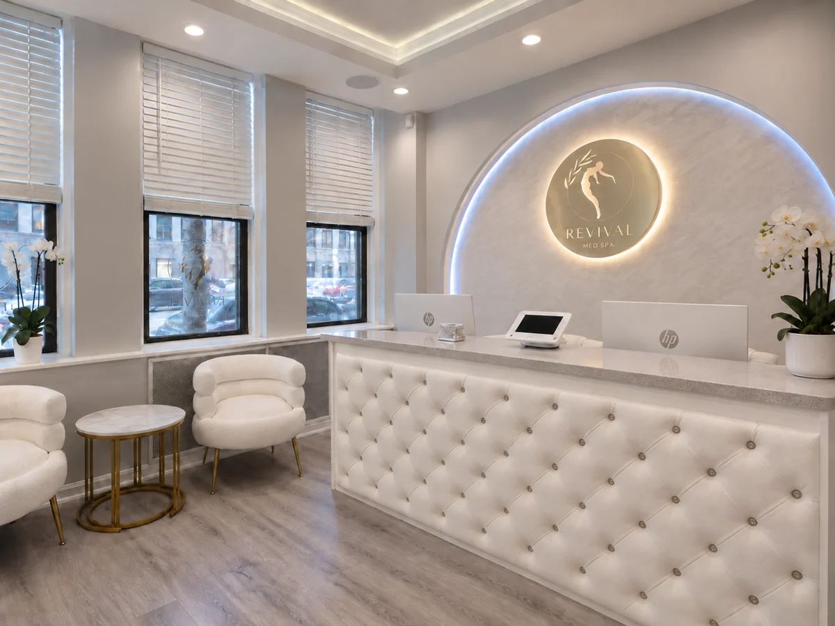 The front desk at Revival